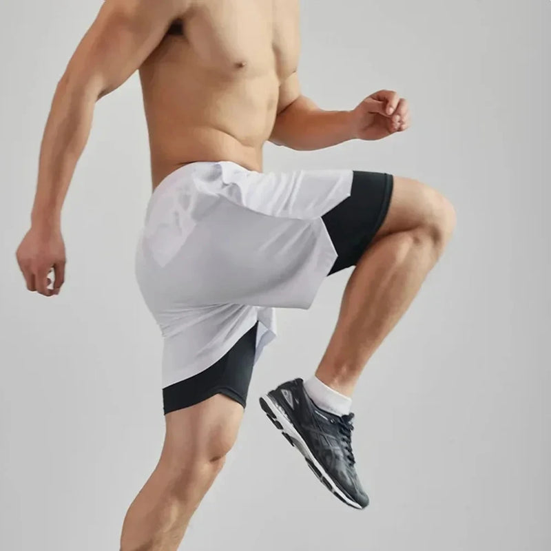 Short Esportivos Masculina Dois em Um