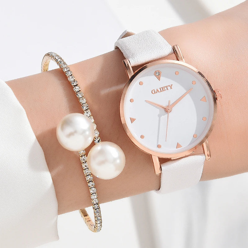 Conjunto de Relógio Feminino Luxuoso