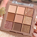 Paleta de Sombras Luxuosa Com 9 a 18 Cores