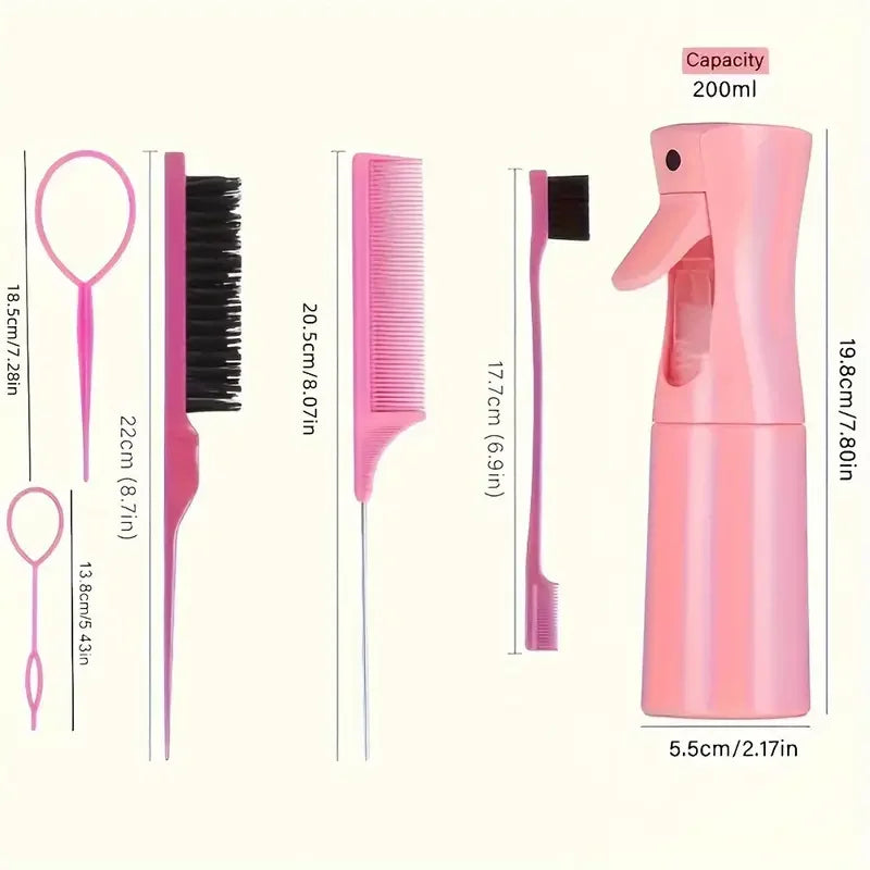 Conjunto de 6 Peças de Escova de Cabelo e Outros