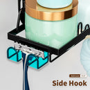 1 Peça de Suporte de Armazanamento Suspenso Sobre Porta Banheiro